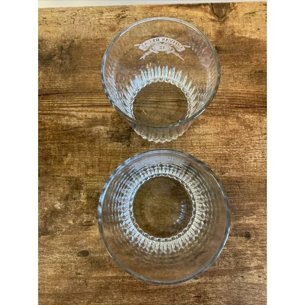 2 CHIVAS REGAL 12 Rocks Whiskey Cocktail Scotch Whiskey Glass